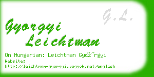 gyorgyi leichtman business card